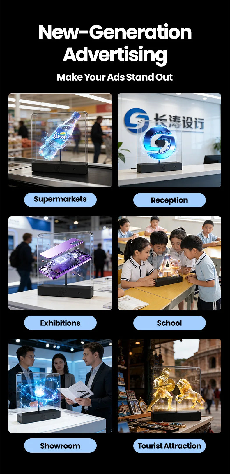 Supplier desktop display application examples